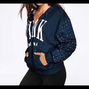 Victoria Secret PINK Bling Zip Up Hoodie
